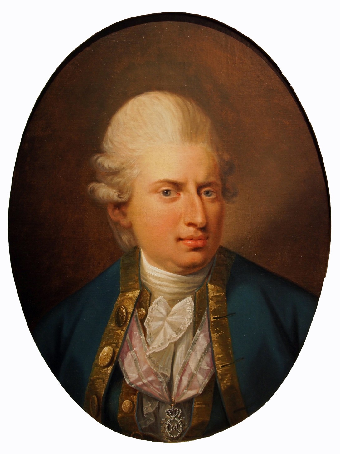 Johann Friedrich Struensee i Jens Juels malede portræt fra 1771.